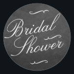 Stickers Fête des mariées Chalkboard<br><div class="desc">Stickers Fête des mariées Chalkboard fantaisie. Veuillez cliquer sur le bouton "Customiser" pour modifier la disposition du libellé.</div>