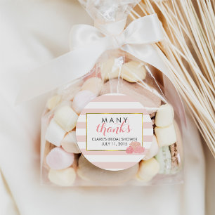 Stickers Fête des mariées Favoriser   Bande rose e