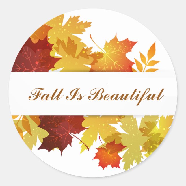 Stickers Feuilles Automne (Devant)