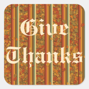 Stickers - Feuilles d'automne et bandes