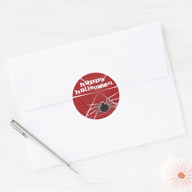 Stickers Ffatifatifatifatit Spider Et Web Hallowee (Enveloppe)