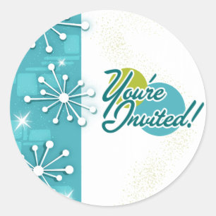 Stickers Fiançailles de douche MCM Spoutnik