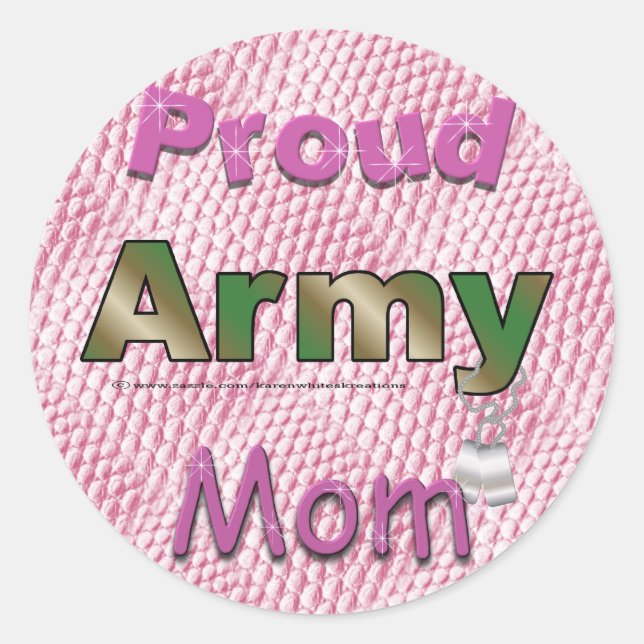 Stickers Fiers Army Mom (Devant)