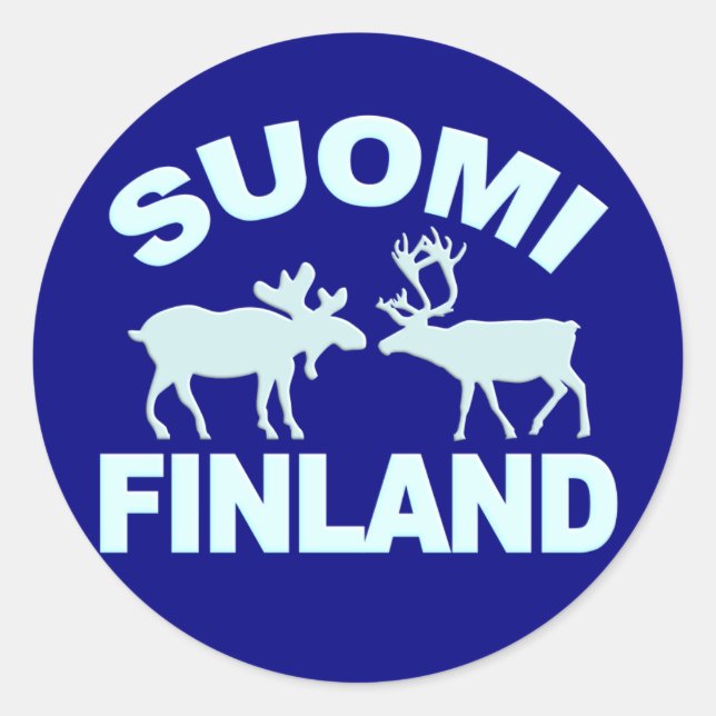 stickers Finlande Moose & Reindeer (Devant)