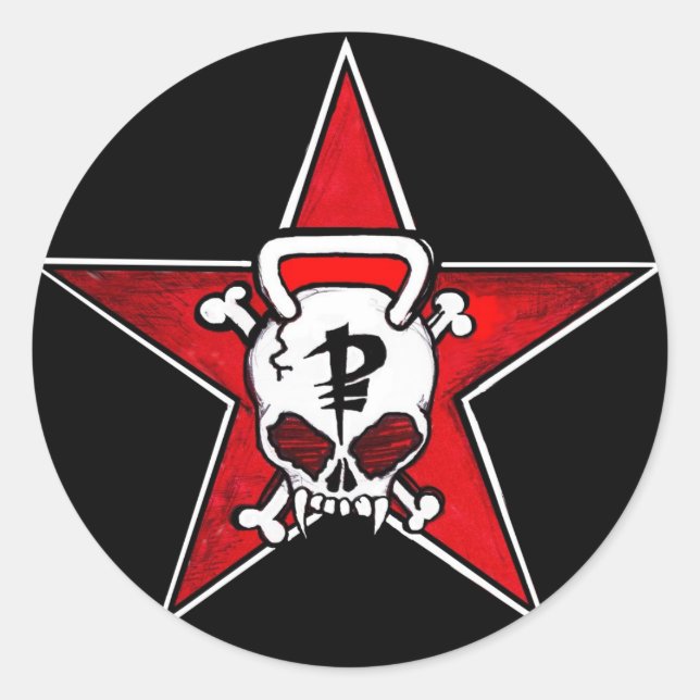 Stickers Fishers Red Star (Devant)