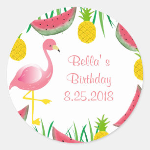 Stickers Flamant rose