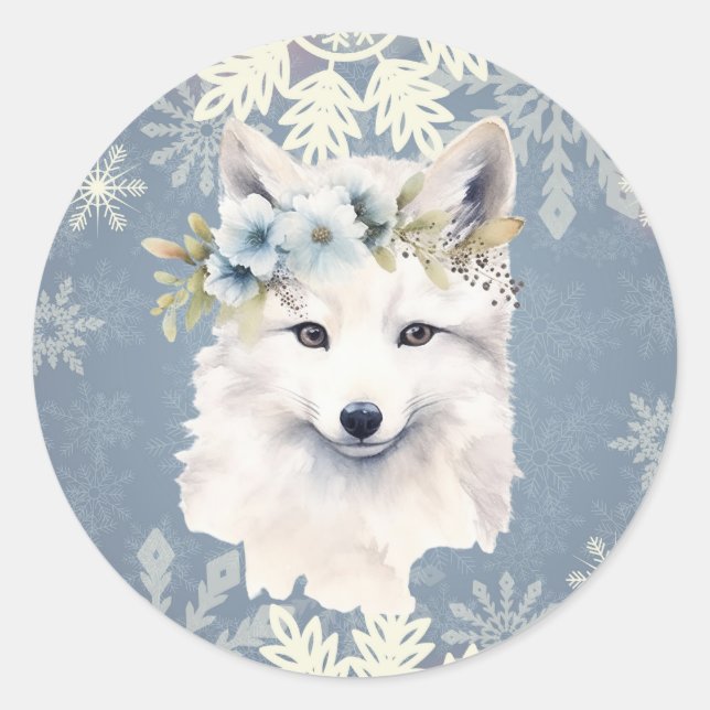 Stickers Fléaux de neige Fox Arctique (Devant)