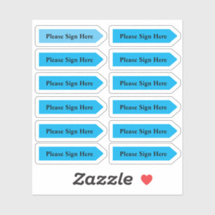 Stickers Flèche Bleue Conception Personnalisée