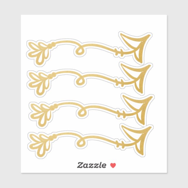 Stickers Flèche Boho (Feuille)
