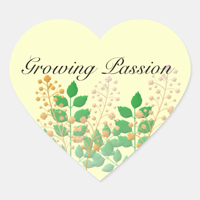 Stickers Fleurs de Jardin et Feuilles (Devant)