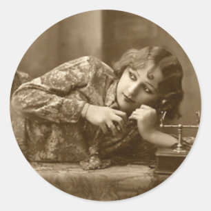 Stickers Flirty Vintage Pin-Up Girl Stickers