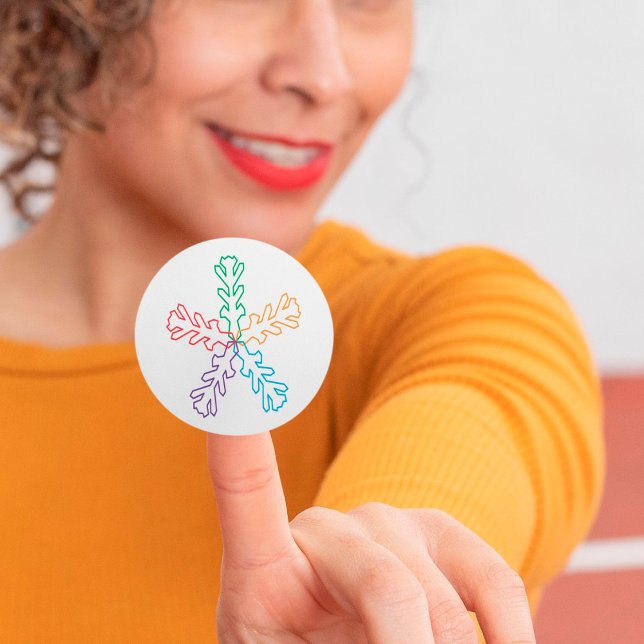 Stickers Flocon à neige coloré (Créateur téléchargé)