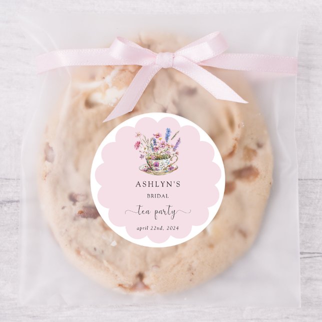 Stickers Floral Fête des mariées Tea Party (Créateur téléchargé)