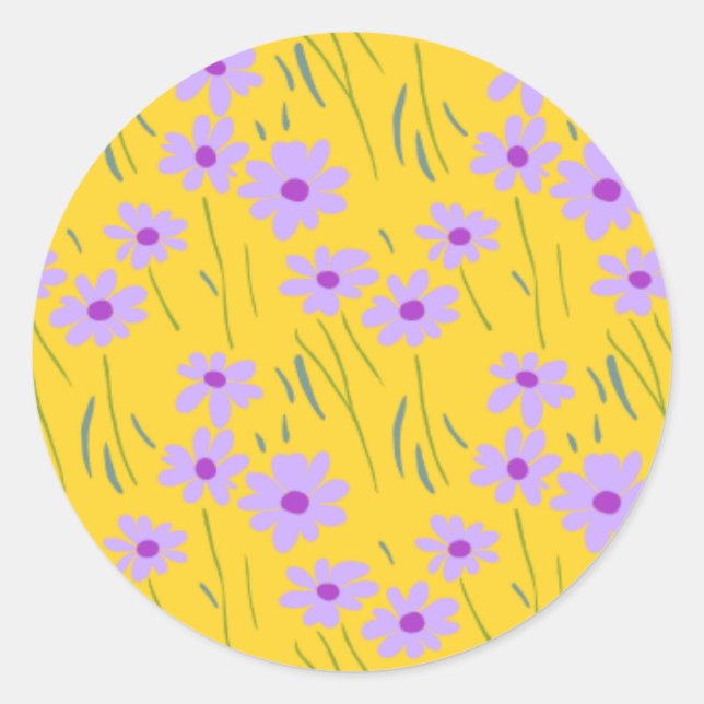 Stickers Floral Jaune (Devant)