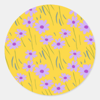 Stickers Floral Jaune