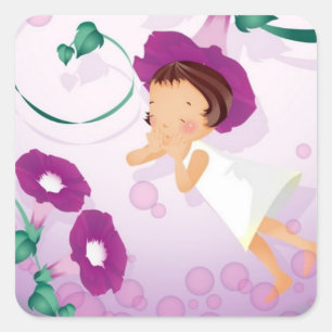 Stickers Flower Girl