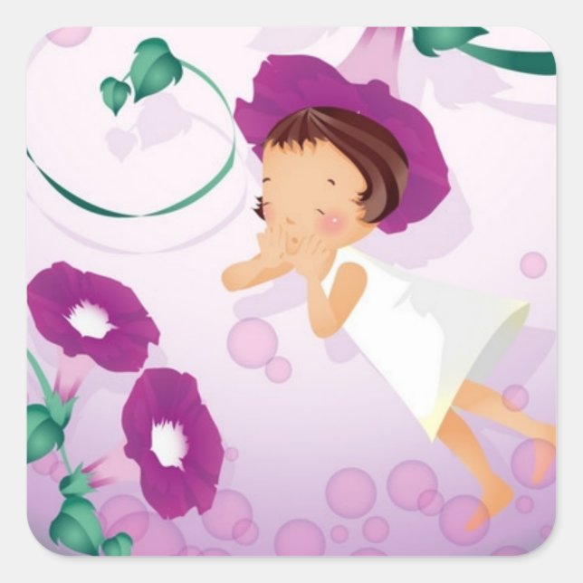 Stickers Flower Girl (Devant)