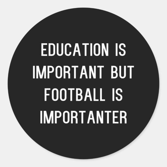 Stickers Football Drôle (Devant)