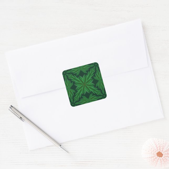 Stickers Forêt Pine Mandala (Enveloppe)