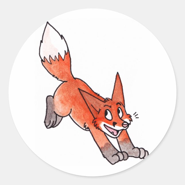 Stickers Fox Jumping (Devant)