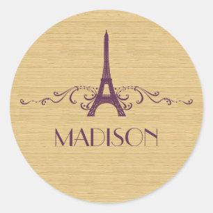 Stickers Français pourpre