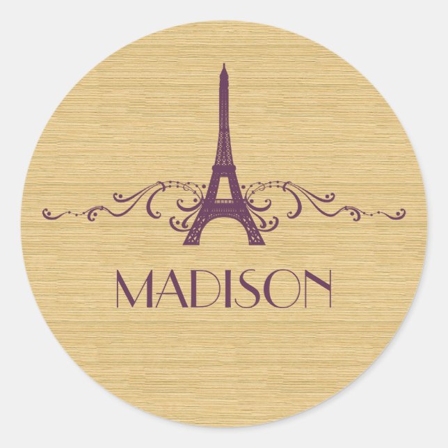 Stickers Français pourpre (Devant)