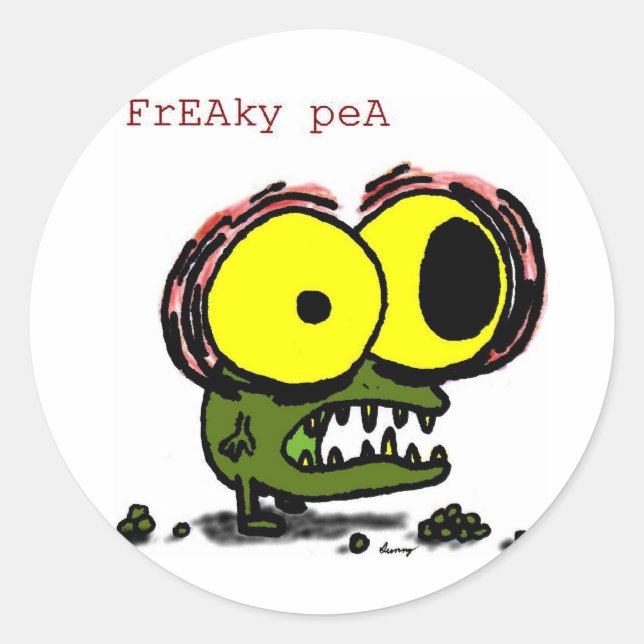 Stickers Freaky Pea (Devant)