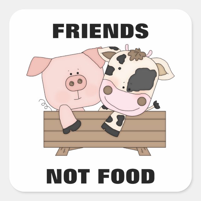 Stickers Friends Not Food (Devant)