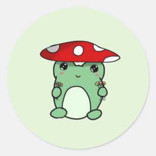 Stickers Froggy Champignons