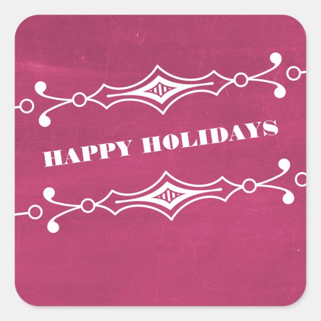 Stickers Fuchsia Slanted Chalkboard (Devant)