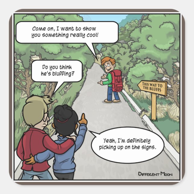 Stickers Funny Bluffant (Devant)