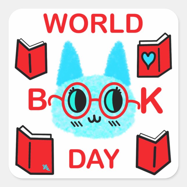 Stickers FuZy Cat World Book Day (Devant)