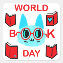 Stickers FuZy Cat World Book Day