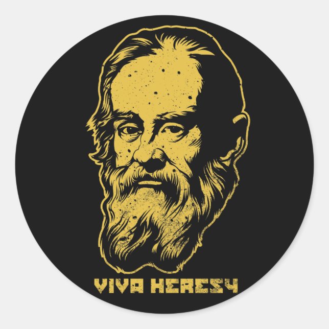 Stickers Galileo "Viva Heresy" (Devant)