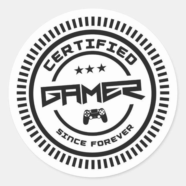Stickers Gamer Certifiés (Devant)