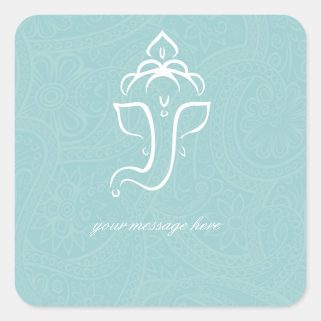 Stickers Ganesha Bleu (Devant)