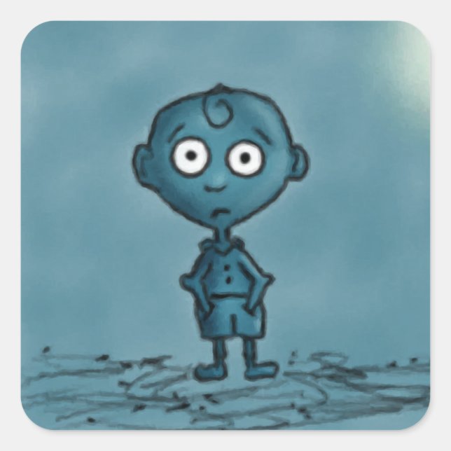 Stickers Garçon bleu (Devant)