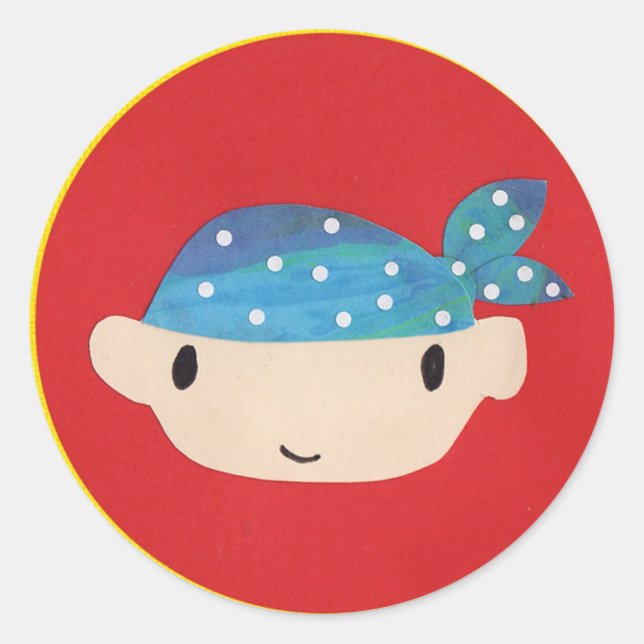Stickers Garçon Pirate (Devant)