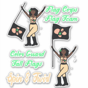 Stickers Garde couleur drapeau (Beige de chaux)