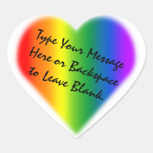 Stickers gay pride Custom Rainbow Love Sticker