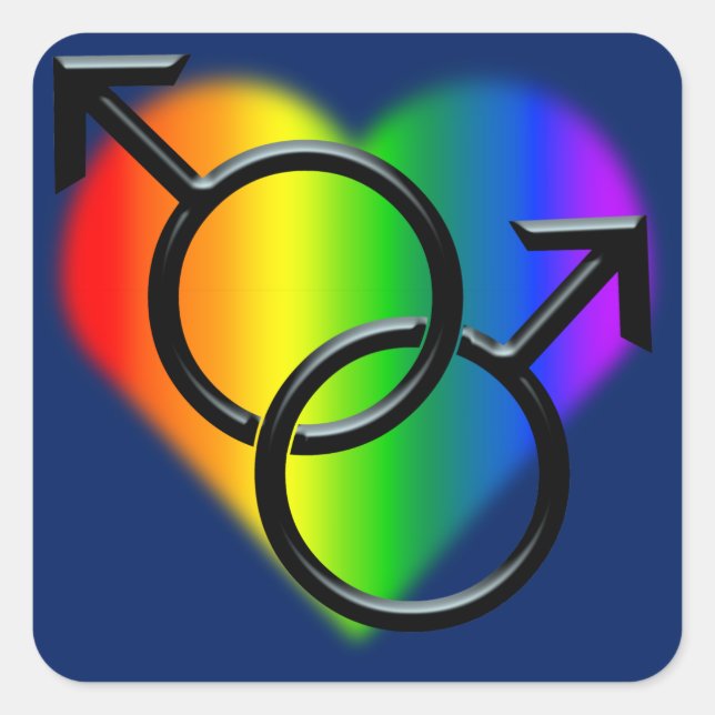 Stickers gay pride Gay pride pour hommes Sticker a (Devant)