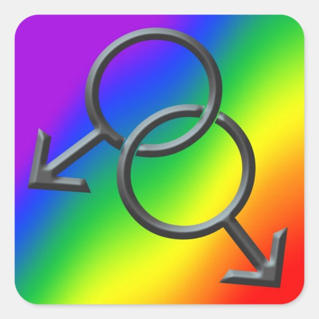 Stickers gay pride Gay pride pour hommes Sticker a (Devant)