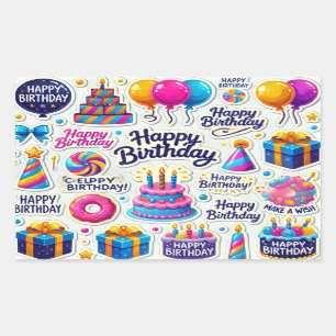 stickers Geft heureux anniversaire