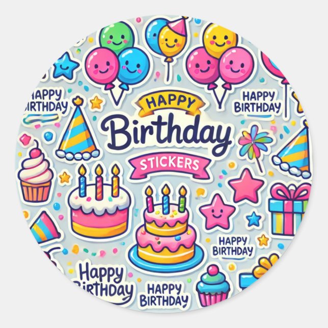 stickers Geft joyaux anniversaires stickers (Devant)
