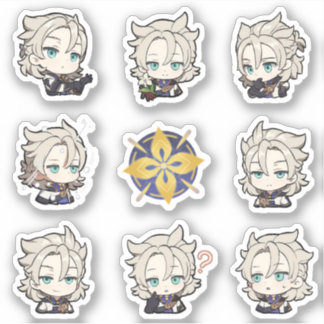 Stickers Genshin Impact Chibi Albedo
