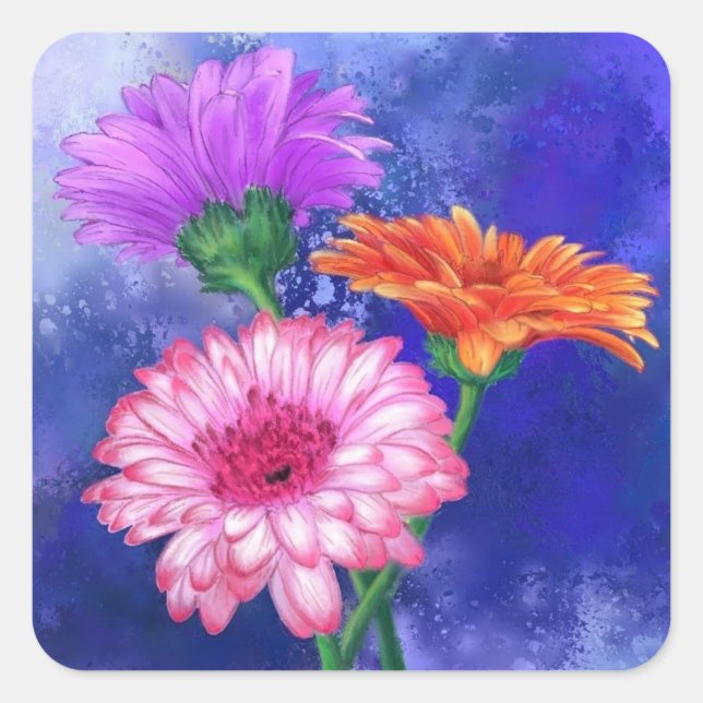 Stickers Gerbera Daisies (Devant)