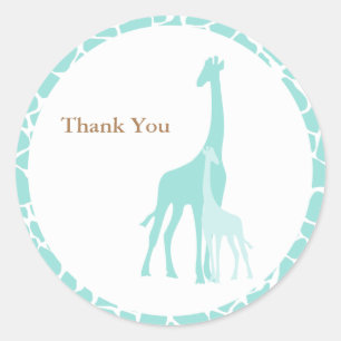 Stickers Giraffe Maman et Bébé