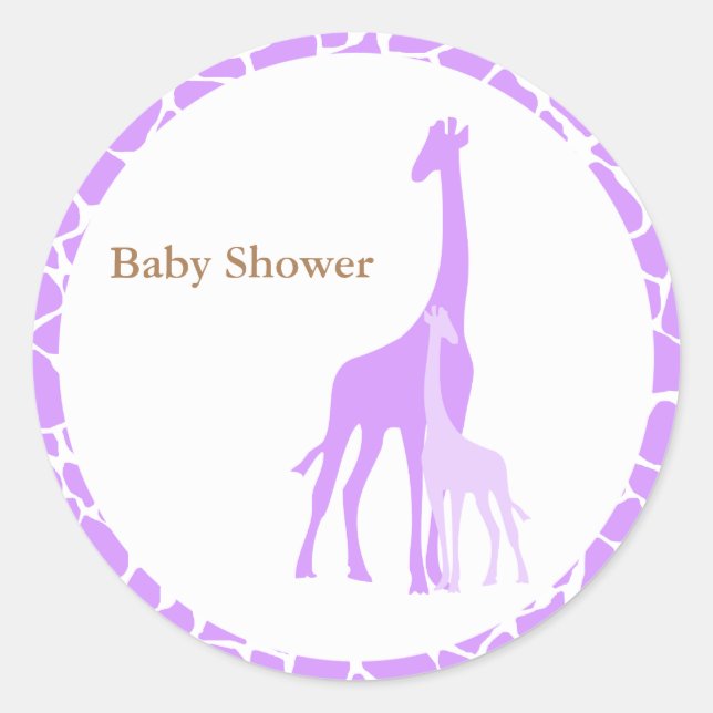 Stickers Giraffe Maman et Bébé (Devant)