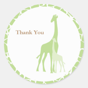 Stickers Giraffe Maman et Bébé