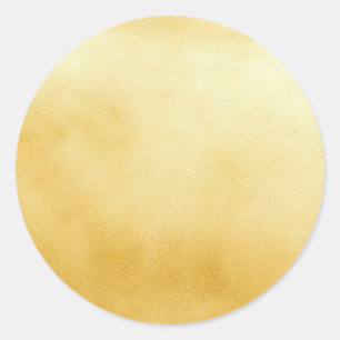 Stickers Glam Faux Gold métal rond